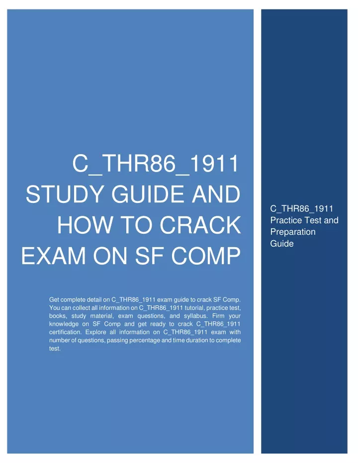 c thr86 1911 study guide and how to crack exam