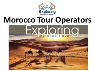 Morocco Tour Operators