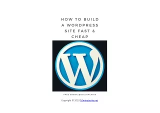How To Build A Site In Wordpress Cheap & Fast