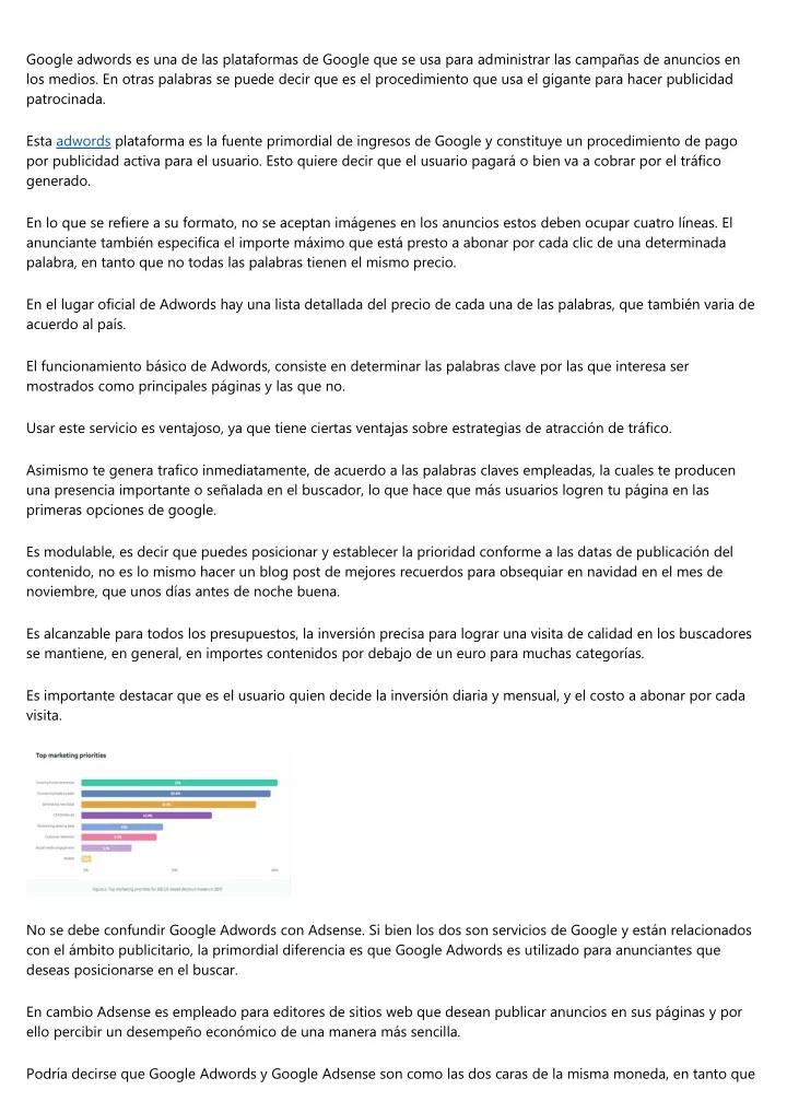 google adwords es una de las plataformas