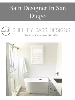 Bath Designer In San Diego