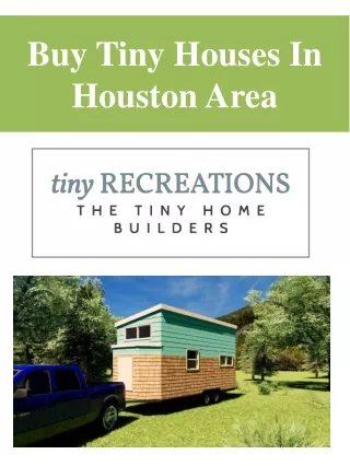 Buy Tiny Houses In Houston Area