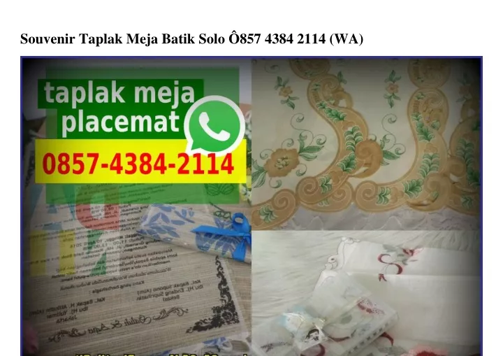 souvenir taplak meja batik solo 857 4384 2114 wa