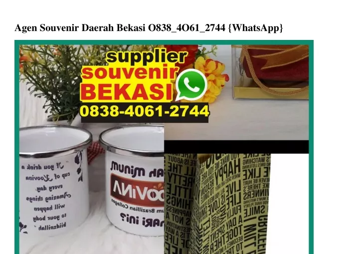 agen souvenir daerah bekasi o838 4o61 2744