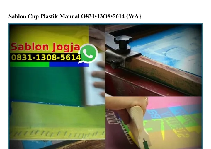 sablon cup plastik manual o831 13o8 5614 wa