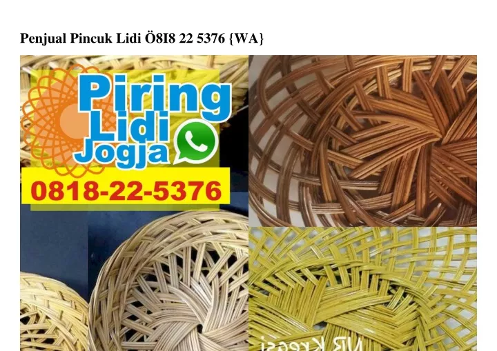 penjual pincuk lidi 8i8 22 5376 wa