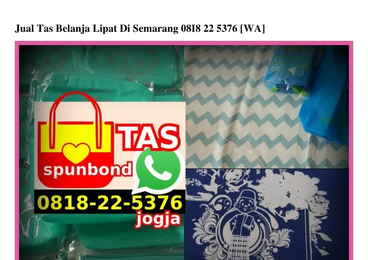 jual tas belanja lipat di semarang 08i8 22 5376 wa