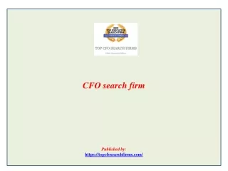 CFO search firm