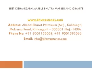 Best Kishangarh Marble Bhutra Marble and Granite