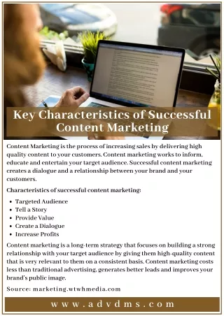 Key Characteristics of Successful Content Marketing