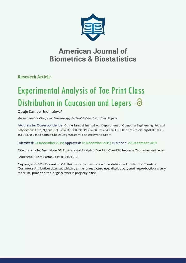 american journal of biometrics biostatistics