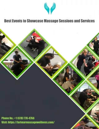 Best Events to Showcase Massage Sessions and Services