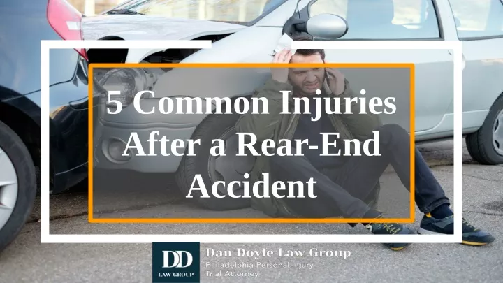 5 common injuries after a rear end accident