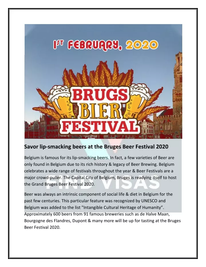 savor lip smacking beers at the bruges beer