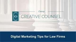 Digital Marketing Tips For Law firms