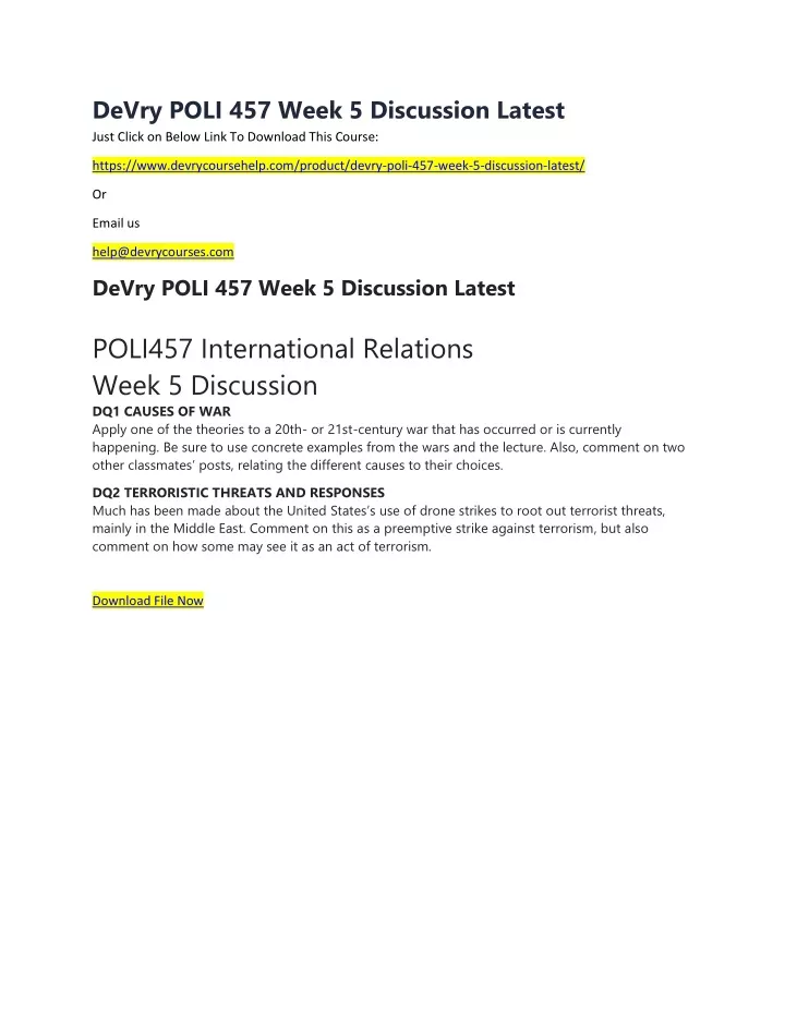 devry poli 457 week 5 discussion latest just