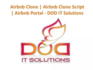 Airbnb Clone | Airbnb Clone Script | Airbnb Portal - DOD IT Solutions