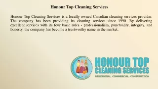 Honour Top Cleaning Services Langley