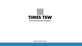 Executive Education Programs - Times TSW