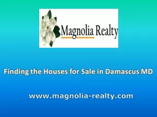 Finding the Houses for Sale in Damascus MD