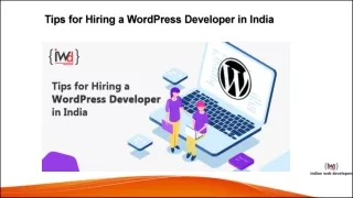Tips for Hiring a WordPress Developer in India