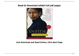 Read Or Download Infidel Full pdf pages