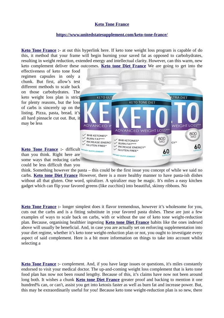 keto tone france