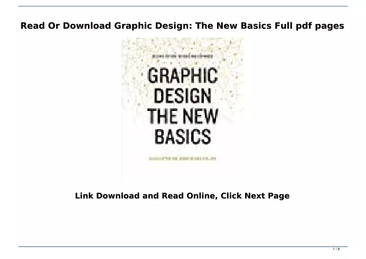 read or download graphic design the new basics