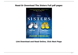 Read Or Download The Sisters Full pdf pages