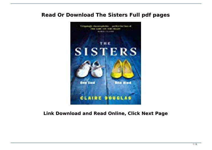 read or download the sisters full pdf pages read
