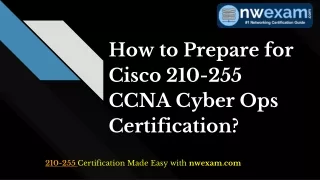 How to Start Preparation for Cisco 210-255 Certification Exam
