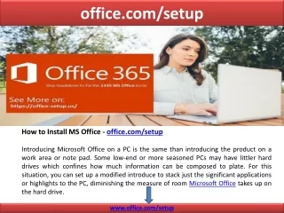 How to Download the New MS Office - Office.com/setup