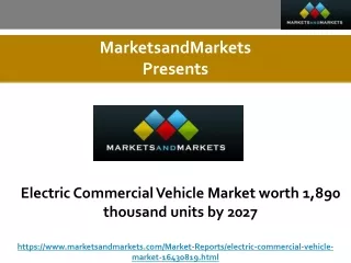 Electric Commercial Vehicle Market worth 1,890 thousand units by 2027