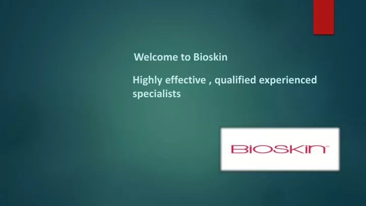 welcome to bioskin
