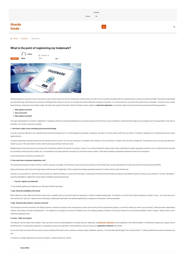 What is the Point of Registering my Trademark?