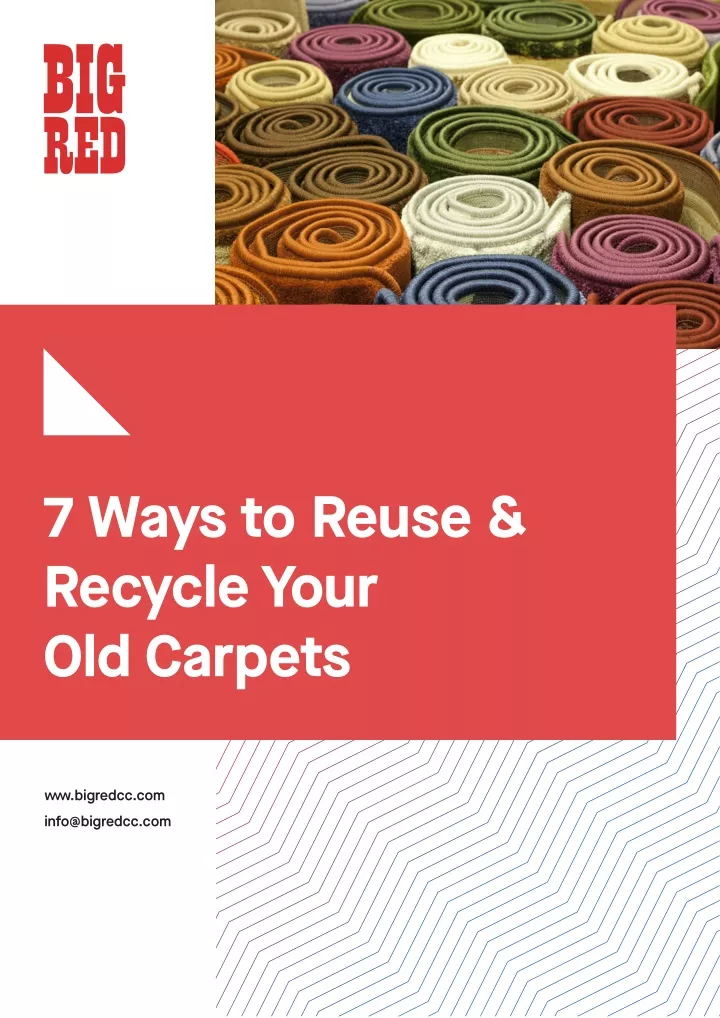 7 ways to reuse recycle your old carpets