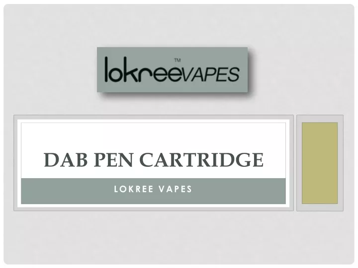 dab pen cartridge