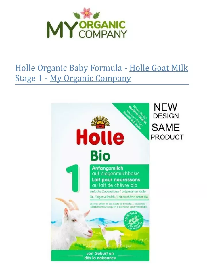 holle organic baby formula holle goat milk stage