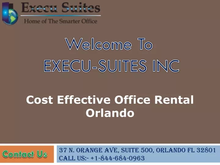 welcome to execu suites inc