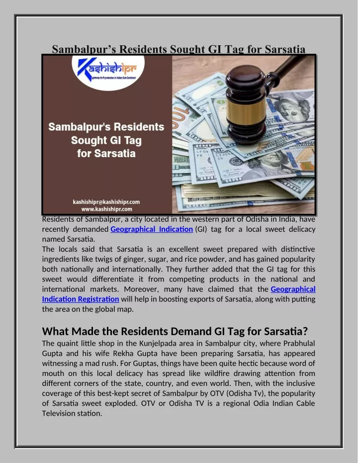 sambalpur s residents sought gi tag for sarsatia