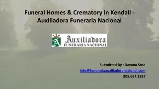 Funeral Homes & Crematory in Kendall - Auxiliadora Funeraria Nacional