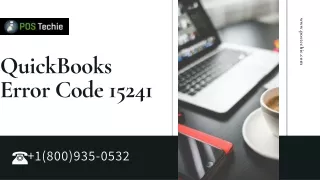 QuickBooks Error Code 15241 Troubleshoot