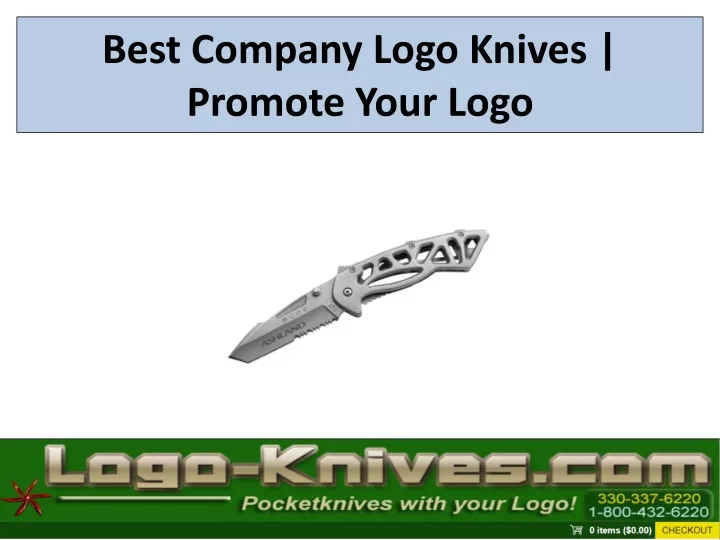 best company logo knives promote your logo