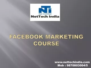 Get Best Facebook Marketing Training in Mumbai