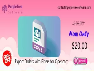 Export Order by Admin in Purpletree Opencart Multivendor extension