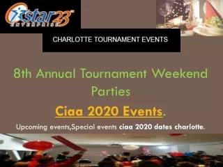 All Charlotte tournament CIAA events