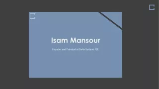 Isam Mansour - Real Estate Investor
