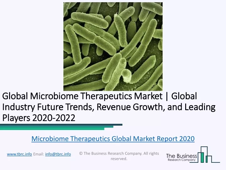 global global microbiome therapeutics microbiome