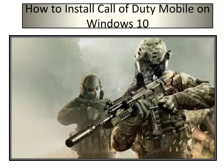 how to install call of duty mobile on windows 10