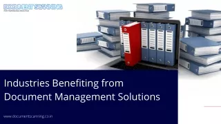 Industries Benefiting from Document Management Solutions